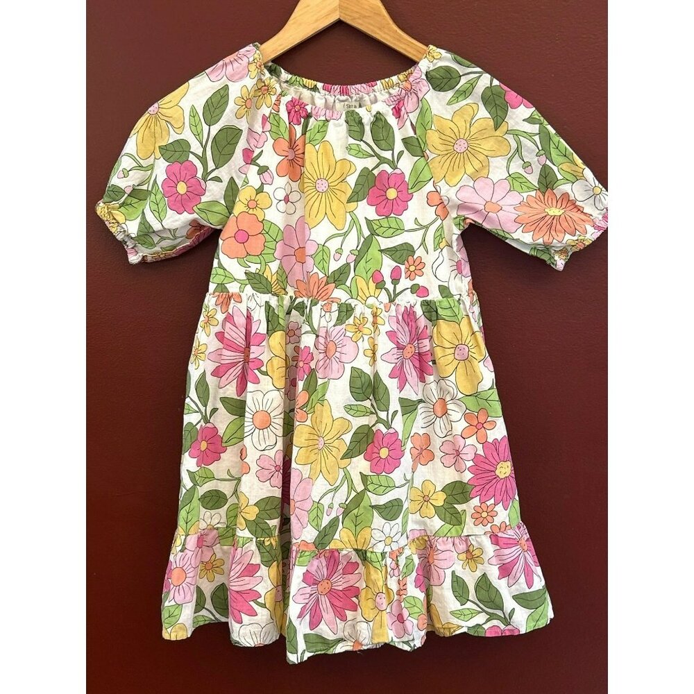 Sfera Girls Multicolored Floral Bohemian Dress Size 7-8 Summer Garden Party